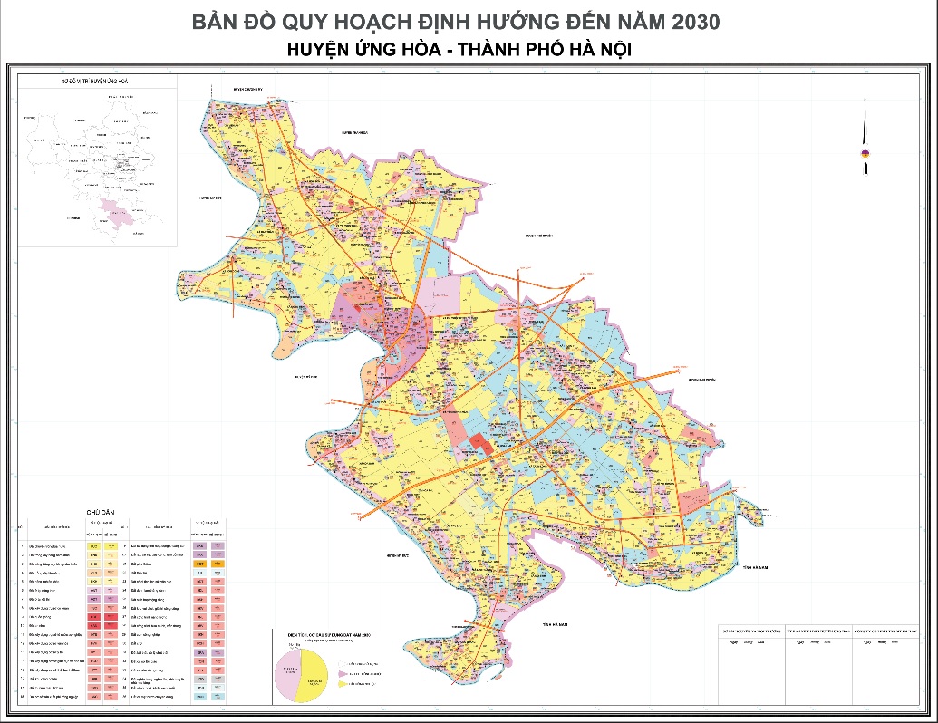 Bản Đồ Quy Hoạch Huyện Ứng Hoà TP Thành Phố Hà Nội - Cửa Hàng Bán Bản Đồ Map Design