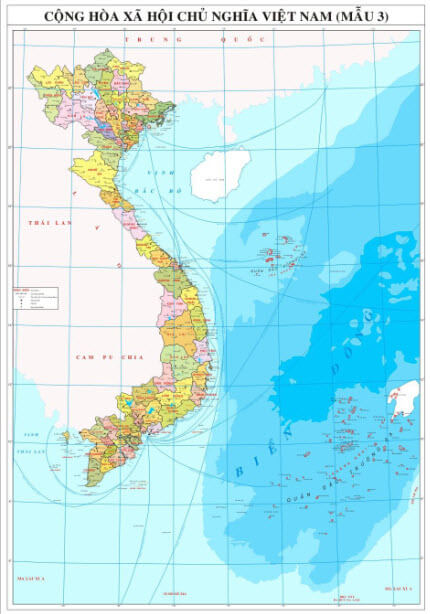Bản đồ Việt Nam khổ lớn cung cấp những nội dung gì?