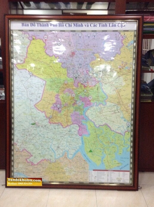 bán bản đồ thành phố Hồ Chí Minh cao cấp 