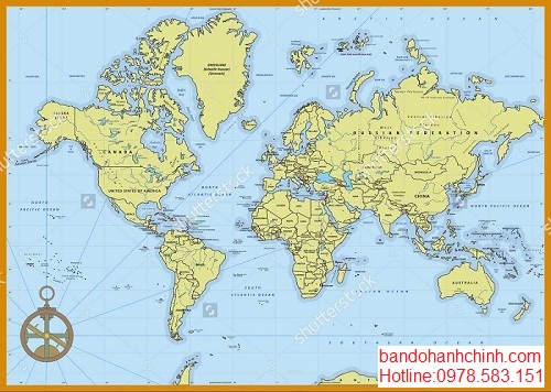 Mua bản đồ Thế Giới tại thành phố hcm
