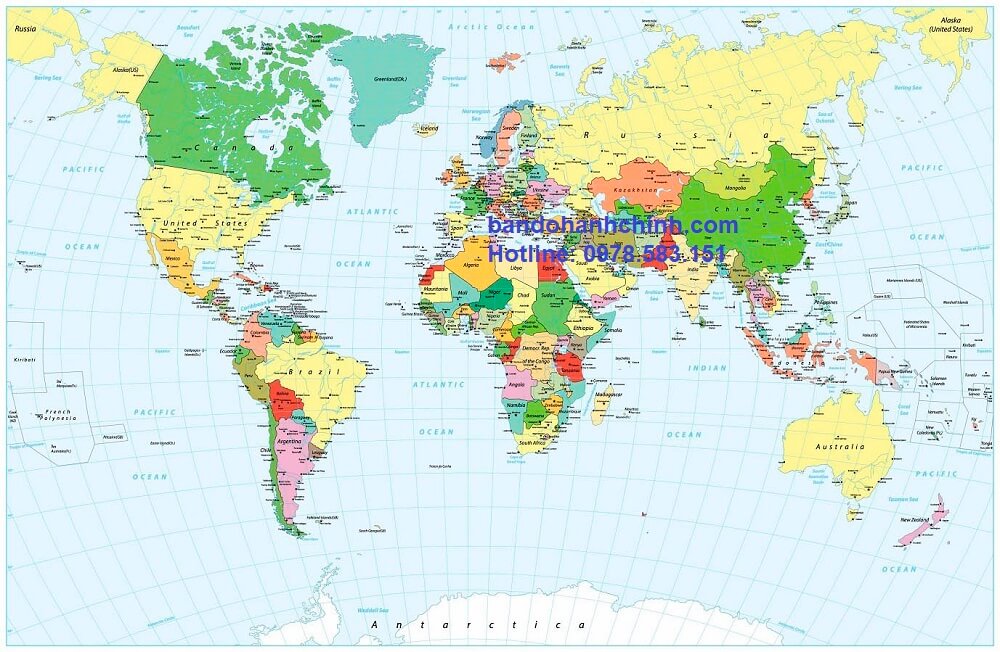in bản đồ Thế Giới tại hà nội