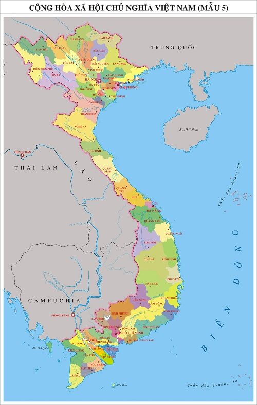 Mua bản đồ Việt Nam Tiếng Anh tại thành phố hcm