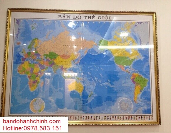 Chỗ bán tranh bản đồ thế giới