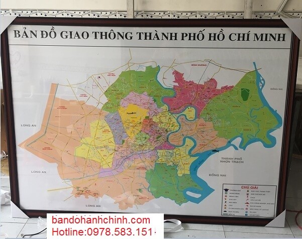 in bản đồ thành phố Hồ Chi Minh tại hà nội