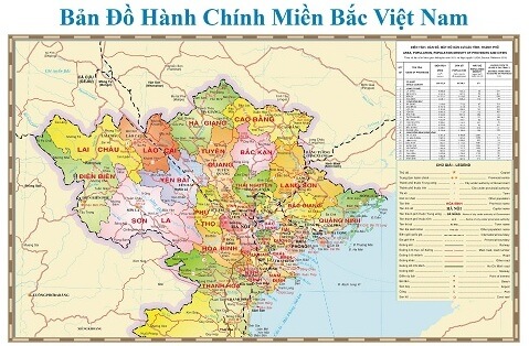 Bán bản đồ miền bắc tại đà nẵng