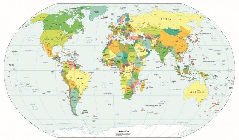 Bản Đồ Thế Giới - World Map
