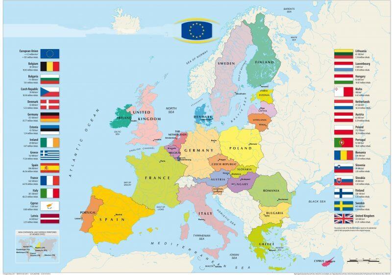 bản đồ châu Âu