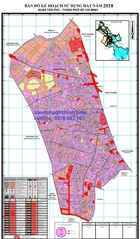Bản đồ quy hoạch quận Tân Phú TP HCM