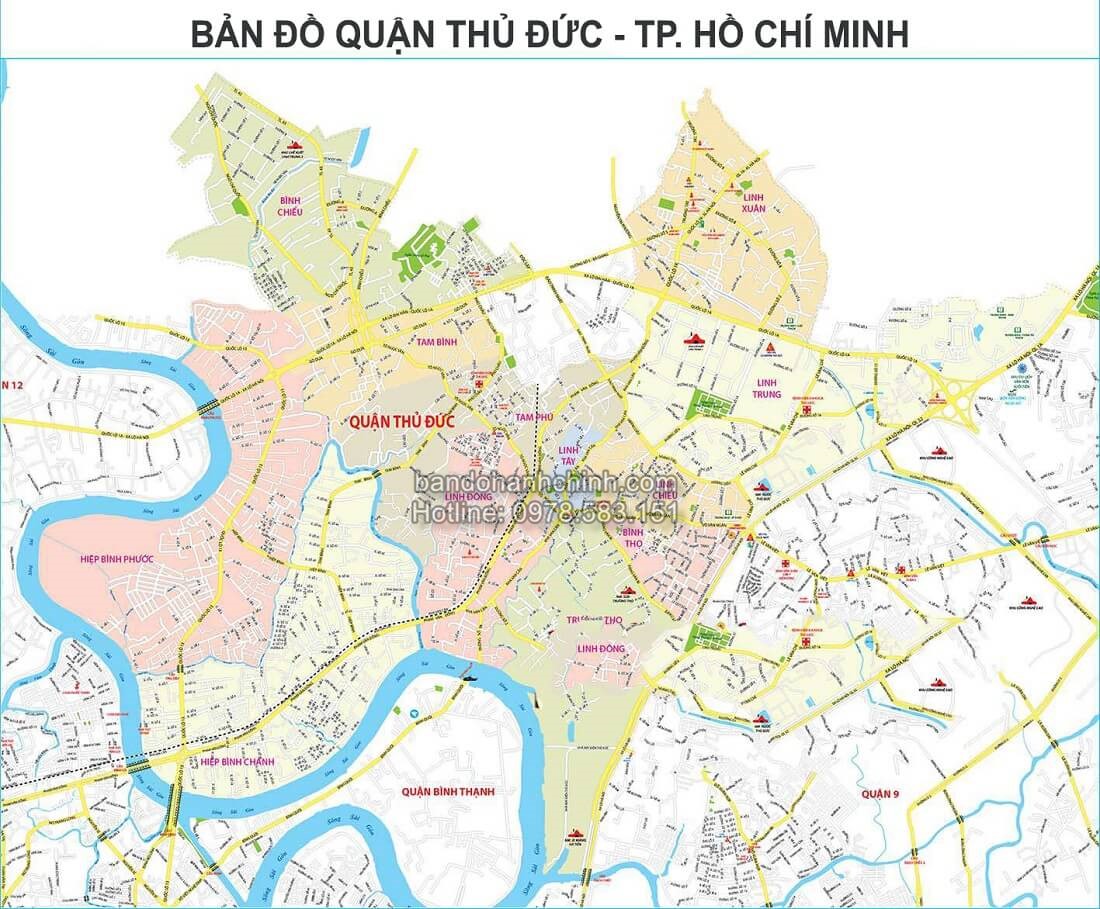 Bản Đồ Quận Thủ Đức Thành Phố Hồ Chí Minh