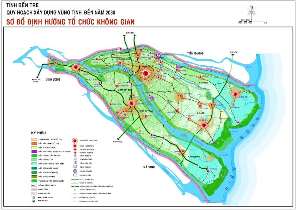 Bản Đồ Quy Hoạch Huyện Ba Tri Tỉnh Bến Tre Đến Năm 2030