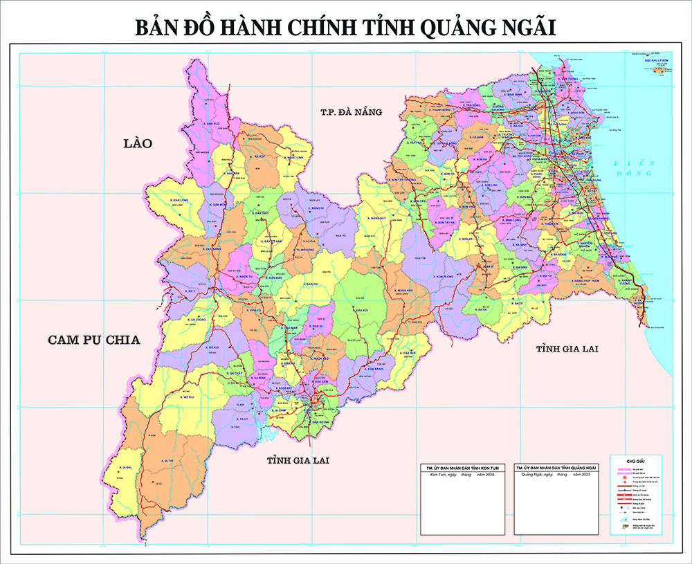 Bản Đồ Tỉnh Quảng Ngãi Mới Nhất Sau Sáp Nhập