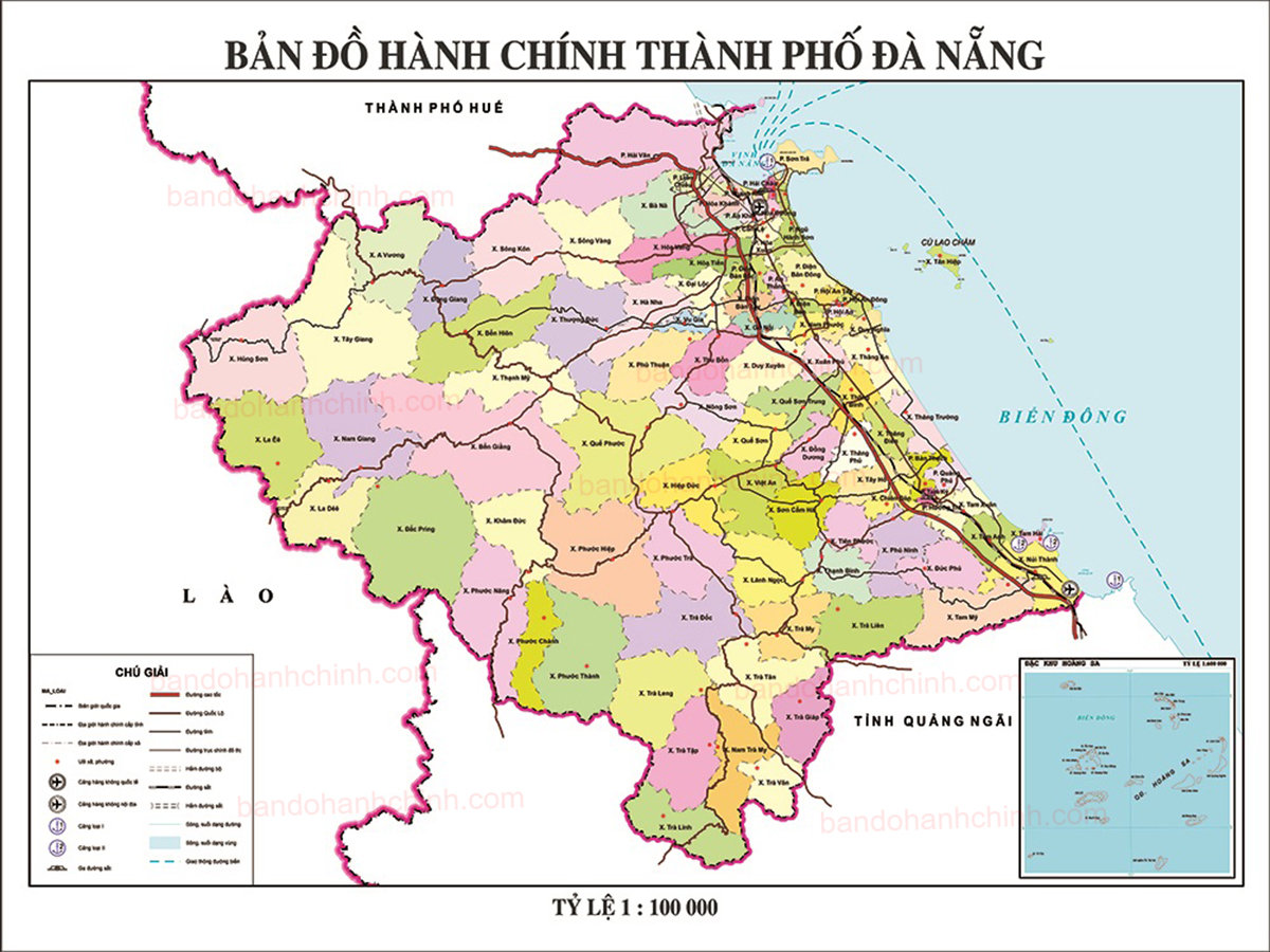 Bản Đồ Thành Phố Đà Nẵng Sau Sáp Nhập